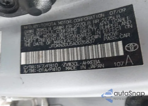 2010 Toyota Prius Iii z USA, uszkodzony, nr VIN JTDKN3DU5A0035837